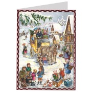 Postkarten-Adventskalender "Hurra die Kutsche kommt" - A. Rahlweß
