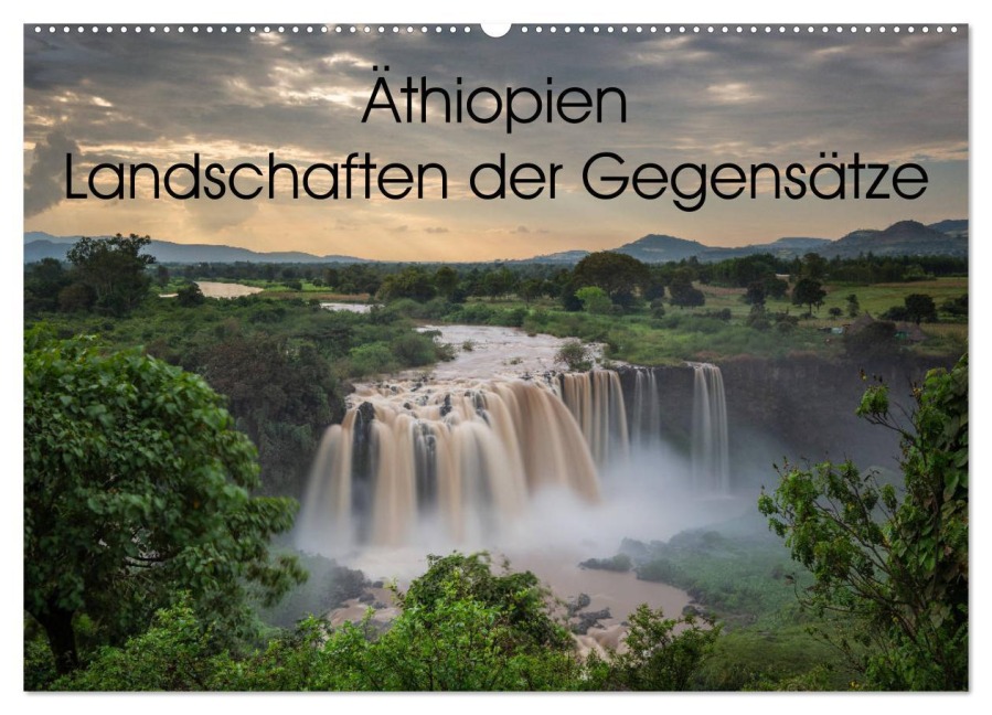 Äthiopien Landschaften der Gegensätze (Wandkalender 2026 DIN A2 quer), CALVENDO Monatskalender - Salke Hartung