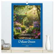 Cover-Bild zum Titel 'Urbane Oasen (hochwertiger Premium Wandkalender 2026 DIN A2 hoch), Kunstdruck in Hochglanz' von 'Torsten Irmer'