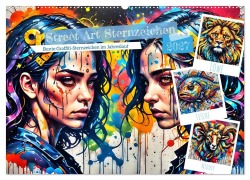 Cover-Bild zum Titel 'Street Art Sternzeichen (Wandkalender 2027 DIN A2 quer), CALVENDO Monatskalender' von 'Katharina Stachanczyk'