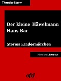 Cover-Bild zum Titel 'Der kleine Häwelmann - Hans Bär' von 'Theodor Storm'