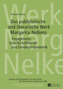Cover-Bild zum Titel 'Das publizistische und literarische Werk Margarita Nelkens' von 'Manuela Franke'