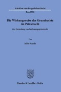 Cover-Bild zum Titel 'Die Wirkungsweise der Grundrechte im Privatrecht' von 'Julius Azzola'