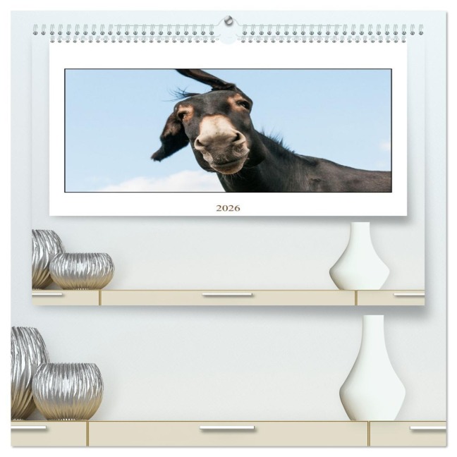 Esel Lebensfreude - Spaß mit Langohren (hochwertiger Premium Wandkalender 2026 DIN A2 quer), Kunstdruck in Hochglanz - Meike Bölts