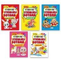 3 Yas Egitici Etkinlikli Kolay Boyama Seti 5 Kitap Takim - Kolektif