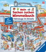 Cover-Bild zum Titel 'Mein Sachen suchen Wimmelbuch: Fahrzeuge im Einsatz' von 'Susanne Gernhäuser'