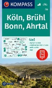 KOMPASS Wanderkarte 758 Köln, Brühl, Bonn, Ahrtal 1:50.000 - 