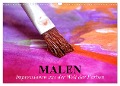 Malen. Impressionen aus der Welt der Farben (Wandkalender 2024 DIN A3 quer), CALVENDO Monatskalender - Elisabeth Stanzer