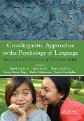Cover-Bild zum Titel 'Crosslinguistic Approaches to the Psychology of Language' von ''