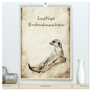 Cover-Bild zum Titel 'Lustige Erdmännchen (hochwertiger Premium Wandkalender 2026 DIN A2 hoch), Kunstdruck in Hochglanz' von 'Heike Hultsch'