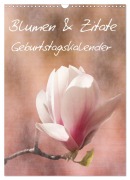 Cover-Bild zum Titel 'Blumen & Zitate / Geburtstagskalender (Wandkalender 2026 DIN A3 hoch), CALVENDO Monatskalender' von 'Christine Bässler'