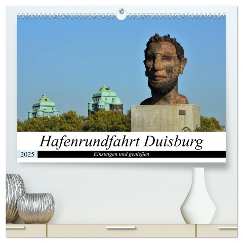 Hafenrundfahrt Duisburg (hochwertiger Premium Wandkalender 2025 DIN A2 quer), Kunstdruck in Hochglanz - Renate Grobelny