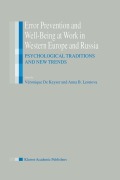 Cover-Bild zum Titel 'Error Prevention and Well-Being at Work in Western Europe and Russia' von ''
