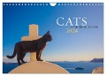 Cats of the Greek Islands (Wall Calendar 2024 DIN A4 landscape), CALVENDO 12 Month Wall Calendar - Christina Krutz