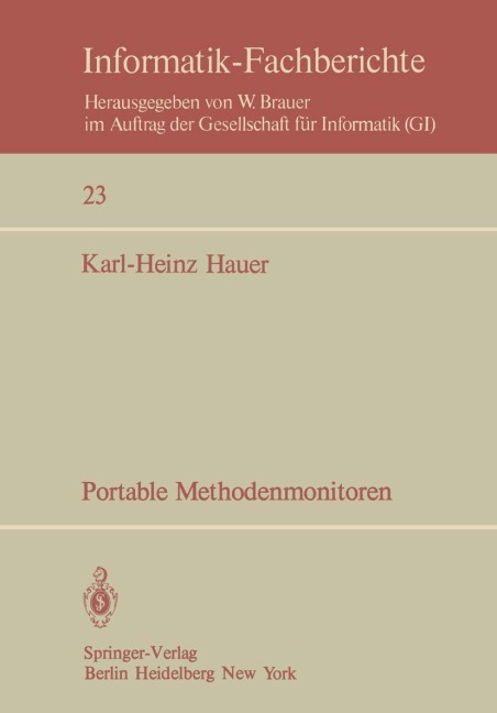 Portable Methodenmonitoren - K. -H. Hauer