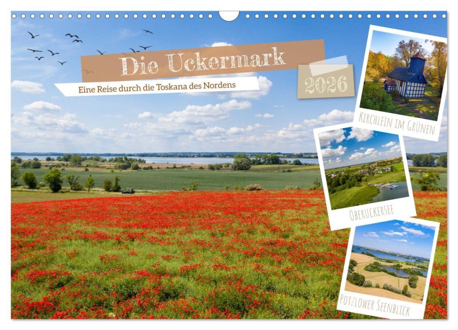 Die Uckermark - Eine Reise durch die Toskana des Nordens (Wandkalender 2026 DIN A3 quer), CALVENDO Monatskalender - Tilo Grellmann Photography