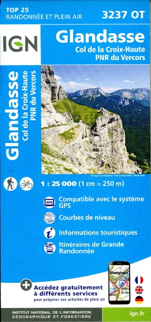 Glandasse Col de la Croix-Haute 1:25 000 - 
