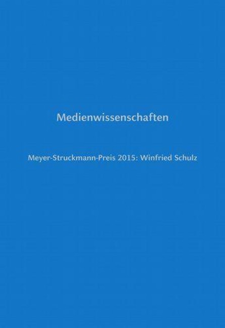 Medienwissenschaften - 
