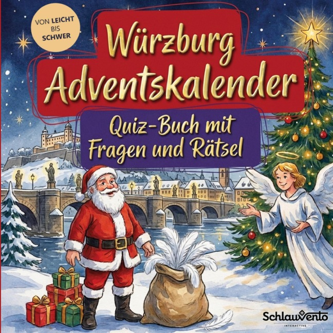 Würzburg-Adventskalender: Quiz-Buch mit Fragen und Rätsel - Schlauvento Interactive