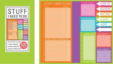 Book of Sticky Notes: Stuff I Need to Do - Brights - New Seasons, Publications International Ltd