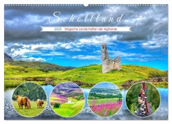 Schottland - Magische Landschaften der Highlands (Wandkalender 2025 DIN A2 quer), CALVENDO Monatskalender - Dieter Meyer