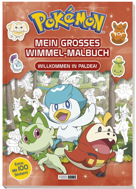 Pokémon: Mein großes Wimmel-Malbuch - Willkommen in Paldea! - Pokémon, Panini