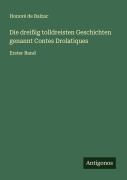 Cover-Bild zum Titel 'Die dreißig tolldreisten Geschichten genannt Contes Drolatiques' von 'Honoré de Balzac'