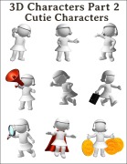 Cover-Bild zum Titel '3D Marketing Part 2 Cutie Characters.' von 'Otmar Trierweiler'