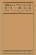 Cover-Bild zum Titel 'Billig Verladen und Fördern' von 'Georg Von Hanffstengel'