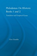 Cover-Bild zum Titel 'Philodemus on Rhetoric Books 1 and 2' von 'Clive Chandler'