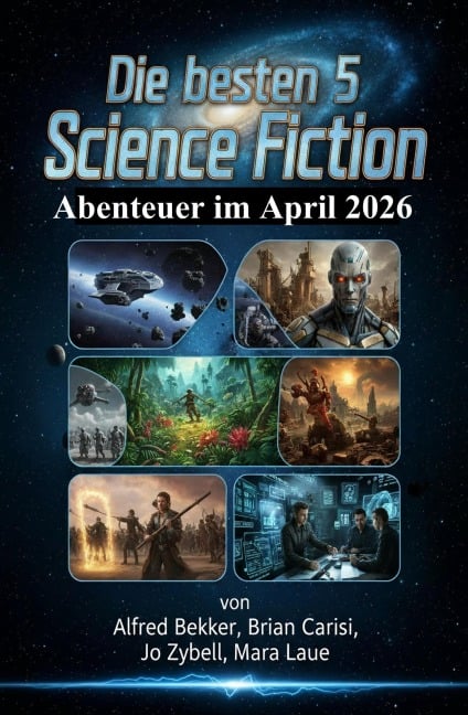 Die besten 5 Science Fiction Abenteuer im April 2026 - Alfred Bekker, Mara Laue, Brian Carisi, Jo Zybell