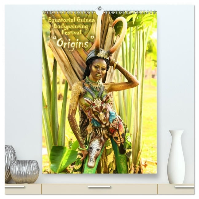 Equatorial Guinea Bodypainting Festival "Origins" (hochwertiger Premium Wandkalender 2026 DIN A2 hoch), Kunstdruck in Hochglanz - Dmitri Moisseev
