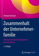 Cover-Bild zum Titel 'Zusammenhalt der Unternehmerfamilie' von 'Hermut Kormann'