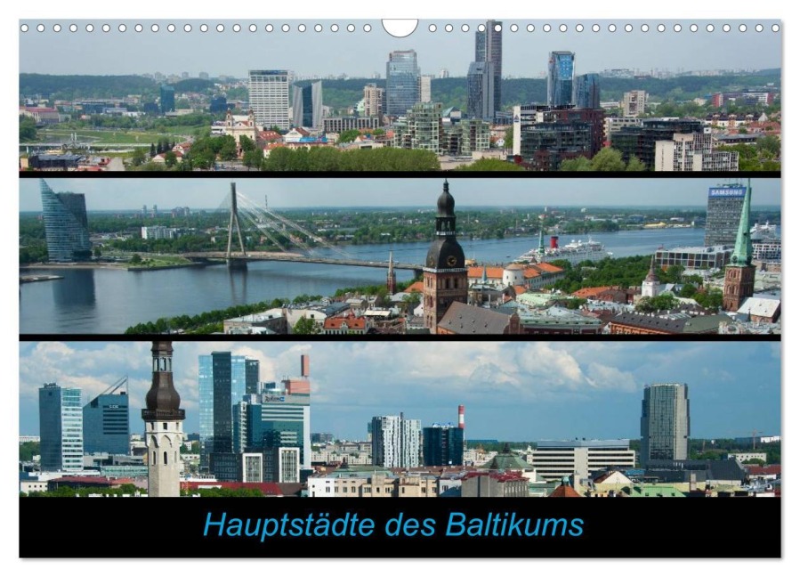 Hauptstädte des Baltikums (Wandkalender 2026 DIN A3 quer), CALVENDO Monatskalender - Frauke Scholz