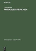 Cover-Bild zum Titel 'Formale Sprachen' von 'Ursula Klenk'