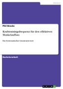 Cover-Bild zum Titel 'Krafttrainingsfrequenz für den effektiven Muskelaufbau' von 'Phil Brocks'
