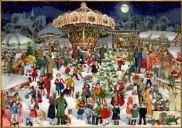 Cover-Bild zum Titel 'Puzzle - Nostalgischer Weihnachtsmarkt' von ''