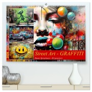 Street Art Graffiti (hochwertiger Premium Wandkalender 2026 DIN A2 quer), Kunstdruck in Hochglanz - Cathrin Illgen