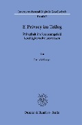 Cover-Bild zum Titel 'E-Privacy im Trilog' von 'Patrick Herget'