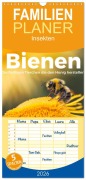 Cover-Bild zum Titel 'Familienplaner 2026 - Bienen - Die fleißigen Tierchen die den Honig herstellen. mit 5 Spalten (Wandkalender, 21 x 45 cm) CALVENDO' von 'M. Scott'