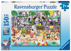 Cover-Bild zum Titel 'Kinderpuzzle 150 XXL Teile - Spaß an der Strandpromenade' von ''