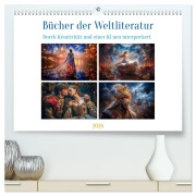 Bücher der Weltliteratur (hochwertiger Premium Wandkalender 2026 DIN A2 quer), Kunstdruck in Hochglanz - Steffen Gierok-Latniak