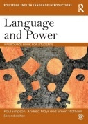 Cover-Bild zum Titel 'Language and Power' von 'Paul Simpson, Andrea Mayr, Simon Statham'