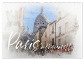 Paris à l'aquarelle (Wandkalender 2024 DIN A2 quer), CALVENDO Monatskalender - Olaf Bruhn