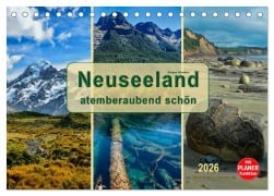 Cover-Bild zum Titel 'Neuseeland - atemberaubend schön (Tischkalender 2026 DIN A5 quer), CALVENDO Monatskalender' von 'Peter Roder'