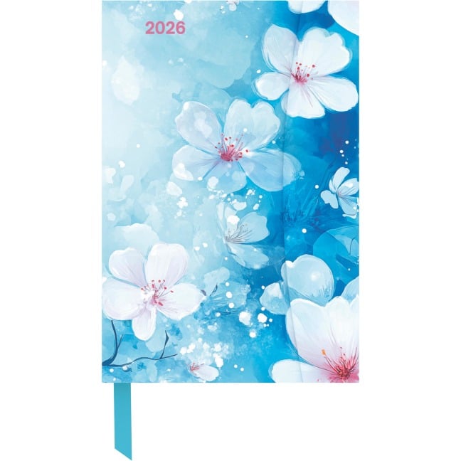 Bright Flowers 2026 - Diary - Buchkalender - Taschenkalender - 10x15 - 