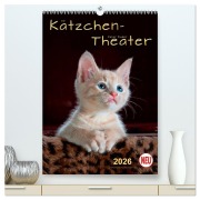 Cover-Bild zum Titel 'Kätzchen - Theater (hochwertiger Premium Wandkalender 2026 DIN A2 hoch), Kunstdruck in Hochglanz' von 'Peter Roder'