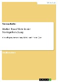 Cover-Bild zum Titel 'Market Based View in der Strategieforschung' von 'Verena Keller'