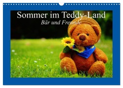 Sommer im Teddy-Land. Bär und Freunde (Wandkalender 2026 DIN A3 quer), CALVENDO Monatskalender - Elisabeth Stanzer