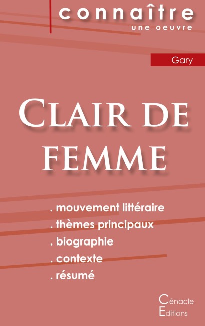 Fiche de lecture Clair de femme de Romain Gary - Romain Gary